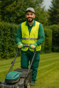 Photo de galerie - Je tond votre pelouse.
