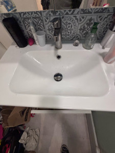 Photo de galerie - Remplacement Jean, bonde pour lavabo