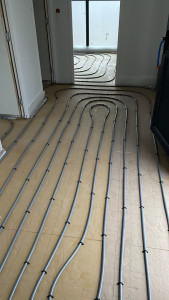 Photo de galerie - Création d’un plancher chauffant intégrale