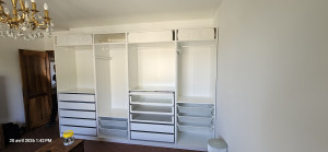 Photo de galerie - Montage et fixation de PAX Ikea 