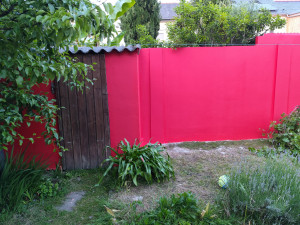 Photo de galerie - Peinture extérieure sur enduit taloché 