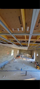 Photo de galerie - Doublage et structure, faux plafond