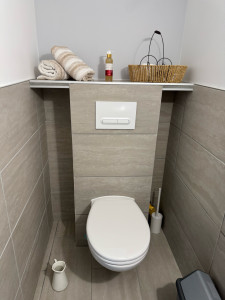 Photo de galerie - Installation wc suspendu 