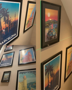 Photo de galerie - Pose de cadre dans une descente d’escalier