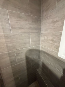 Photo de galerie - Carrelage dans une douche italienne 