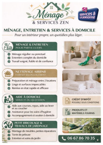 Photo de galerie - Menage/aide à la personne 