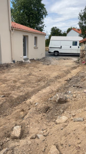 Photo de galerie - Terrassement pour une dalle béton 