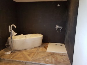 Photo réalisation - Plomberie - Installation sanitaire - Laurent F. - Jonquières : Création de salle de bain complète 