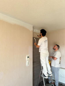 Photo de galerie - On a sauvé les murs remplie de nicotine avec un magnifique blanc 