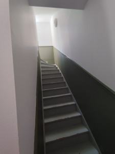 Photo de galerie - Création de baguette bois ratissage d enduits murs,mises en peinture murs plafonds 