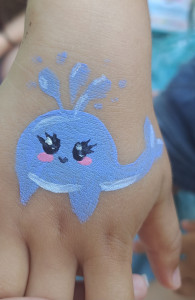 Photo de galerie - Maquillage que j'ai réalisé sur la main d'un enfant lors d'un anniversaire 
