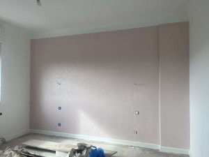 Photo de galerie - Mur rose pour dressing 