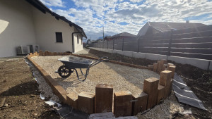 Photo de galerie - Création terrain de pétanque 
