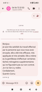 Photo de galerie - Satisfaction d'un client sur notre prestation de nettoyage effectué !