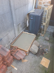 Photo de galerie - Dalle pour Groupe Extérieur Clim ou chauffe-eau 