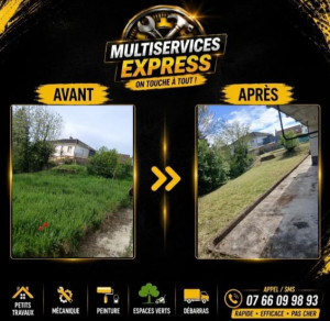 Photo de galerie - Grosse remise en état d’un extérieur laissé à l’abandon 

Débroussaillage, nettoyage et remise au propre pour redonner un extérieur propre et agréable.

Un travail réalisé avec soin et efficacité pour redonner vie à cet extérieur ! 