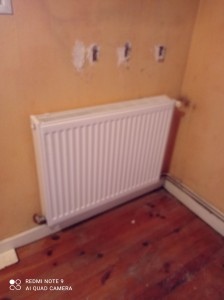 Photo de galerie - Installation de 3 radiateurs chez un client.