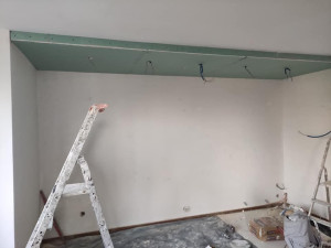 Photo de galerie - Avant - Rénovation Cuisine (Refection Électricité + Pose de BA13 + Peinture + Pose d’une cuisine complète)