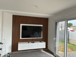 Photo de galerie - Aménagement d’un mur tele