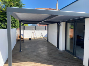 Photo de galerie - Montage pergolas