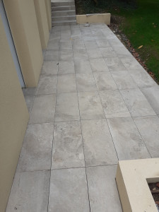 Photo de galerie - Dalle sur plots carrelage  