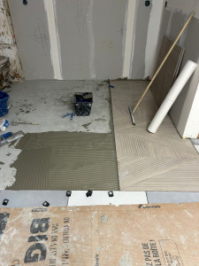 Photo de galerie - Démolition, création, revêtement de sol