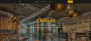 Photo de galerie - Site web pour un restaurant gastronomique.
Design moderne, pages complètes (accueil, menu, réservation, contact).
