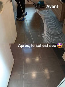 Photo de galerie - Glaçage d'un carrelage 