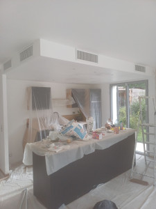 Photo de galerie - Enduire le plafond et repeindre la cuisine