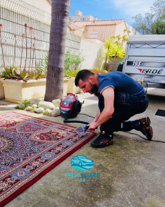 Photo de galerie - Nettoyage complet d'un tapis persan