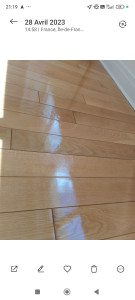 Photo de galerie - Ponçage de parqeutt et finition