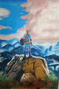 Photo de galerie - Tableau acrylique zelda