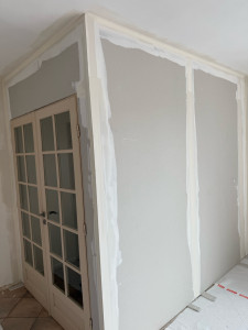 Photo de galerie - Pose d’une cloison 