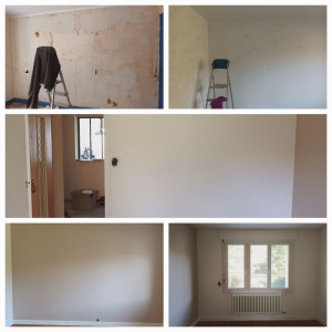 Photo de galerie - Rénovation d'une chambre (murs et plafond)