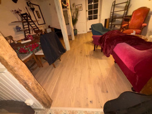 Photo de galerie - Parquet contre collé - chêne clair 