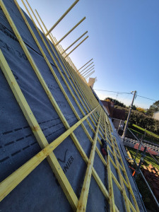 Photo de galerie - Mise en pose des lattes