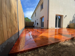 Photo de galerie - Terrasse en bois exotique 