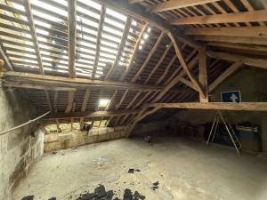 Photo de galerie - Dépose de toiture Ardoise 