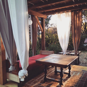 Photo de galerie - Pergolas romantique en chêne massif