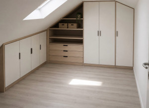 Photo de galerie - Création de meuble sous pente 