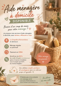 Photo de galerie - Brochure d’aide ménagère 
