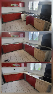 Photo de galerie - Changement du plan de travail + Evier 