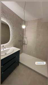 Photo de galerie - Pose de bac à douche 