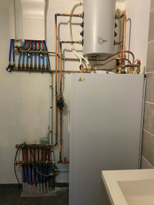 Photo de galerie - Installation PAC Mitsubishi 