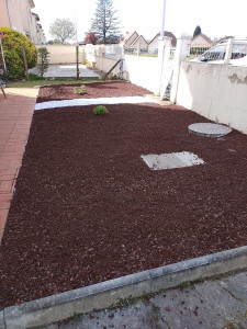 Photo de galerie - Modification d'un terrain en Herbe pour faire un futur jardin japonais 