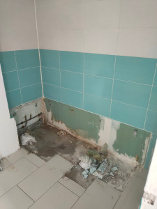 Photo de galerie - Réfection salle de bains
Transformation/ passage d'une baignoire à un receveur de douche.