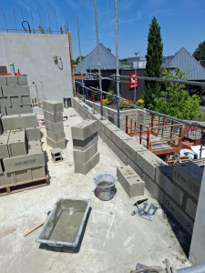 Photo de galerie - Maconnerie en cours