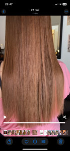 Photo de galerie - Cheveux après le lissage brésilien 