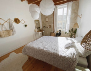 Photo de galerie - Réfection d’une chambre parentale, peintures, ponçage parquet et huile