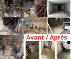 Photo de galerie - évacuation de déchets magasin naf naf à jaude (63)